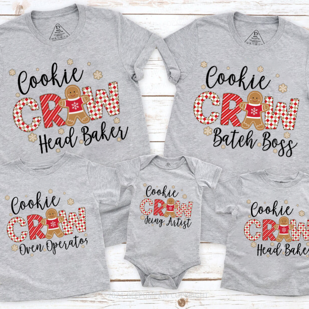 Cookie Baking Family Matching T-Shirts Beepumpkin
