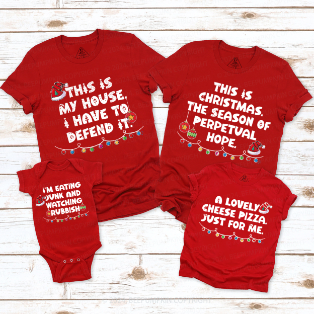 Christmas Movie Quotes Family Matching T-Shirts Beepumpkin