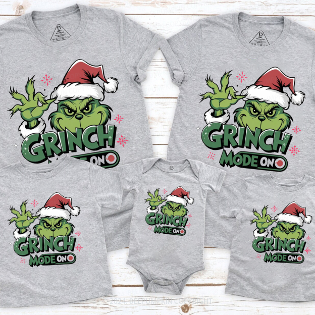 Christmas Mode On Family Matching T-Shirts Beepumpkin