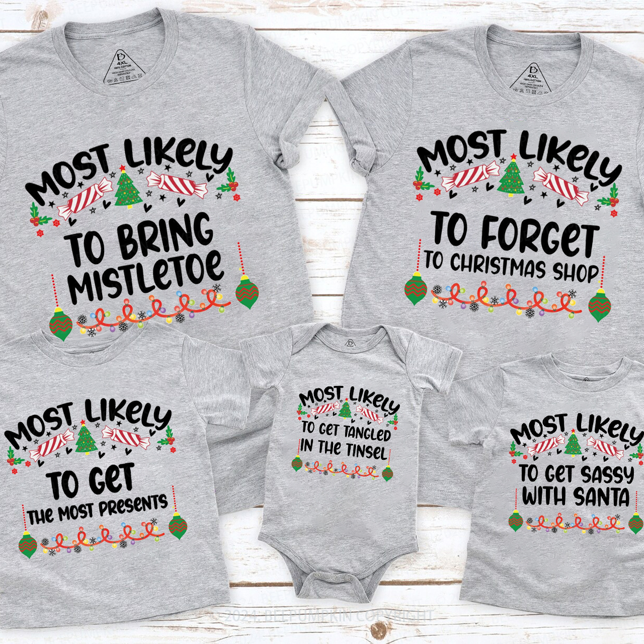 Personalized 72 Quotes Most Likely to Family Matching T-Shirts Beepumpkin