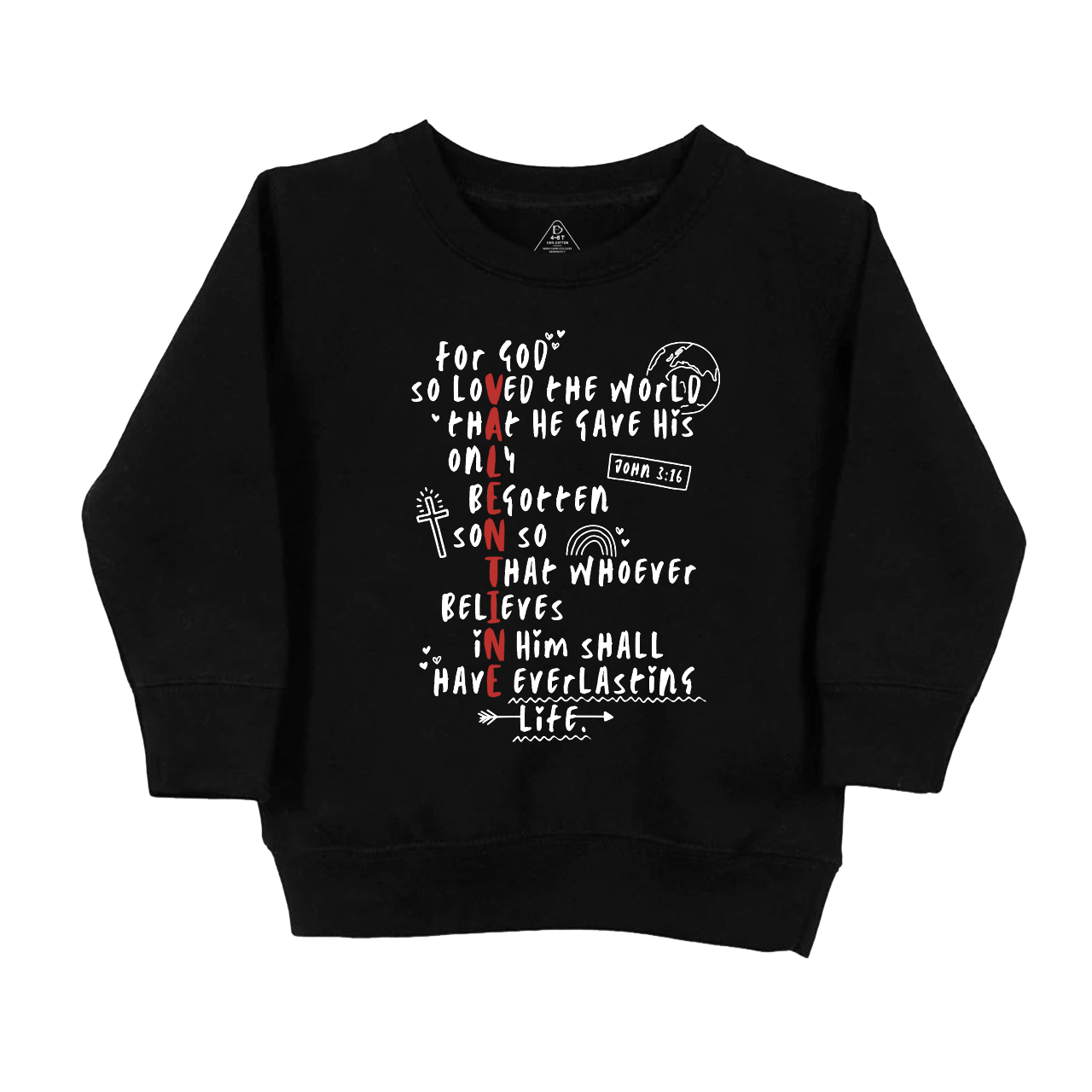 For God So Loved The World Kids Sweatshirt