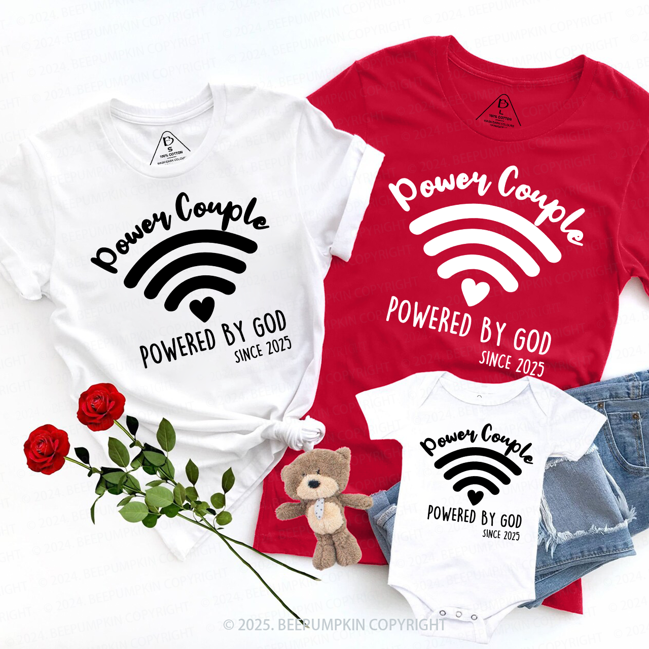 Power Couple Family Matching Shirts