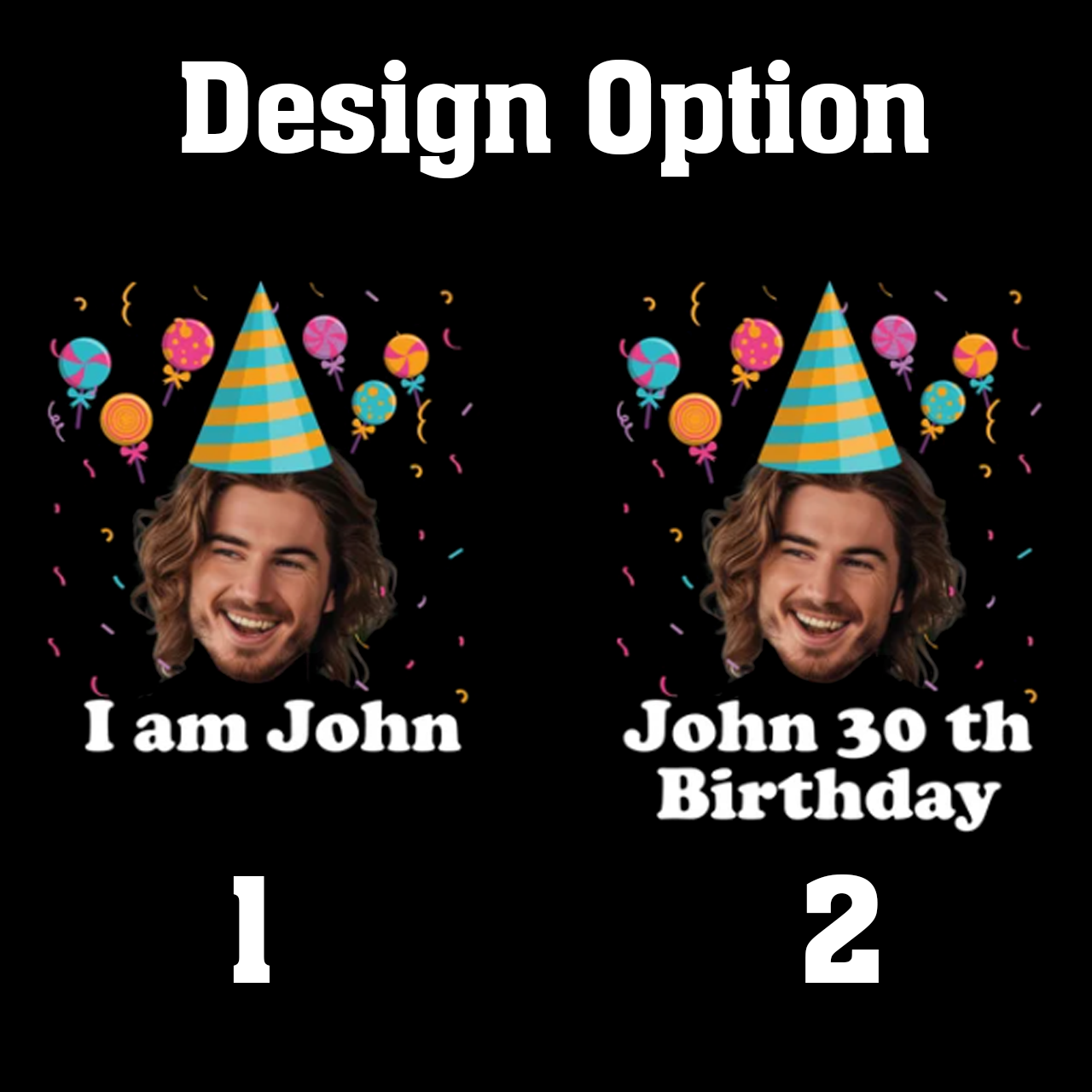 Personalized Birthday Photo Face Family Matching Tees Beepumpkin