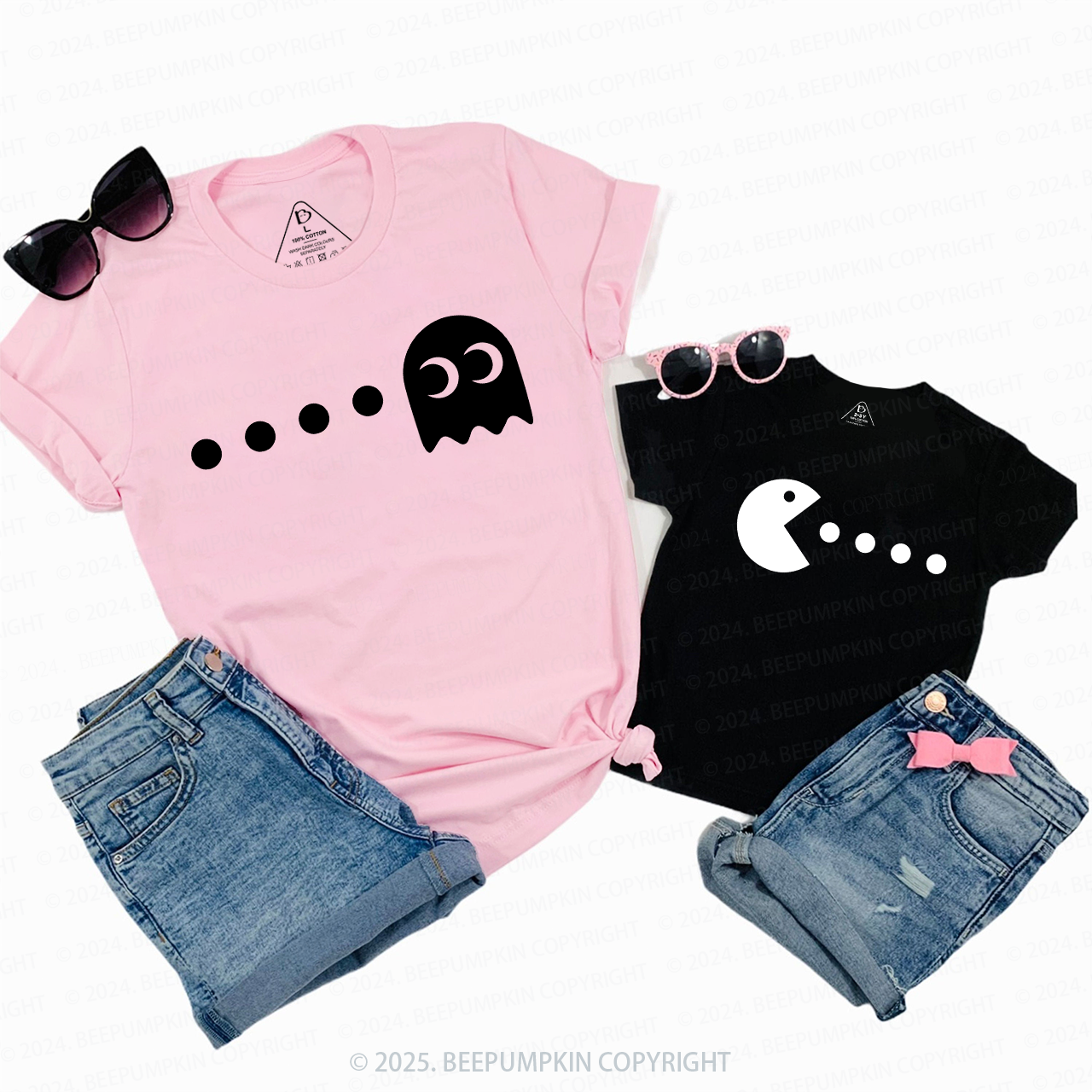 Pacman&Ghost Family Matching Shirts