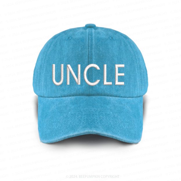 Vintage Washed UNCLE Embroidered Baseball Cap