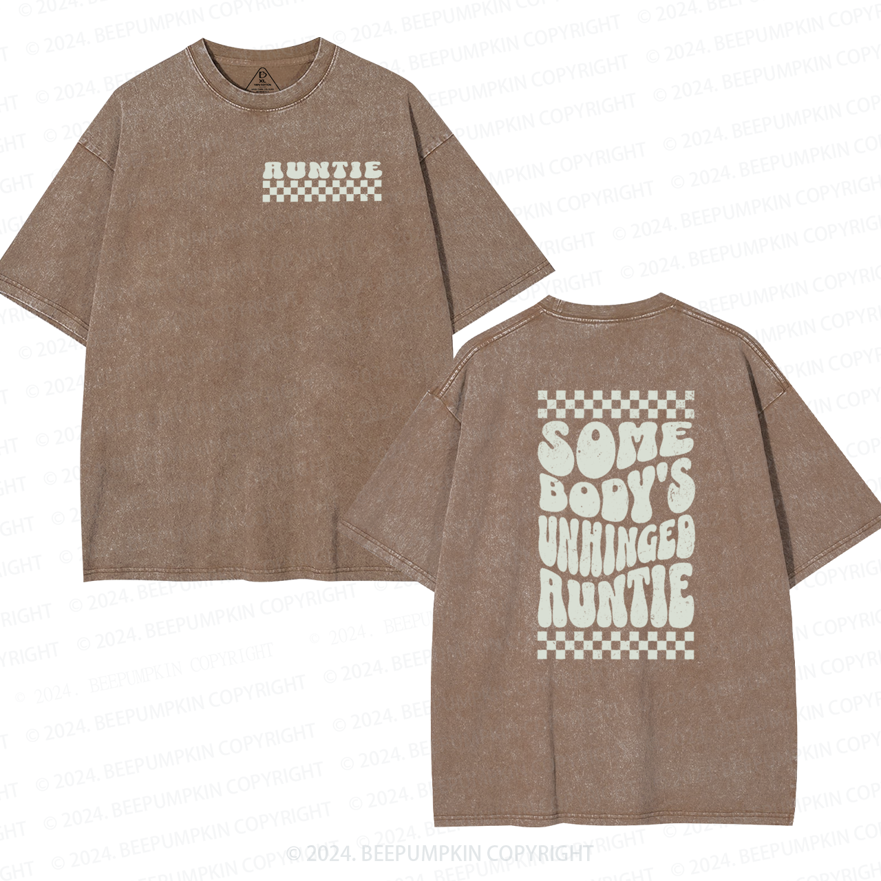 Somebody's Unhinged Auntie Washed T-Shirts 