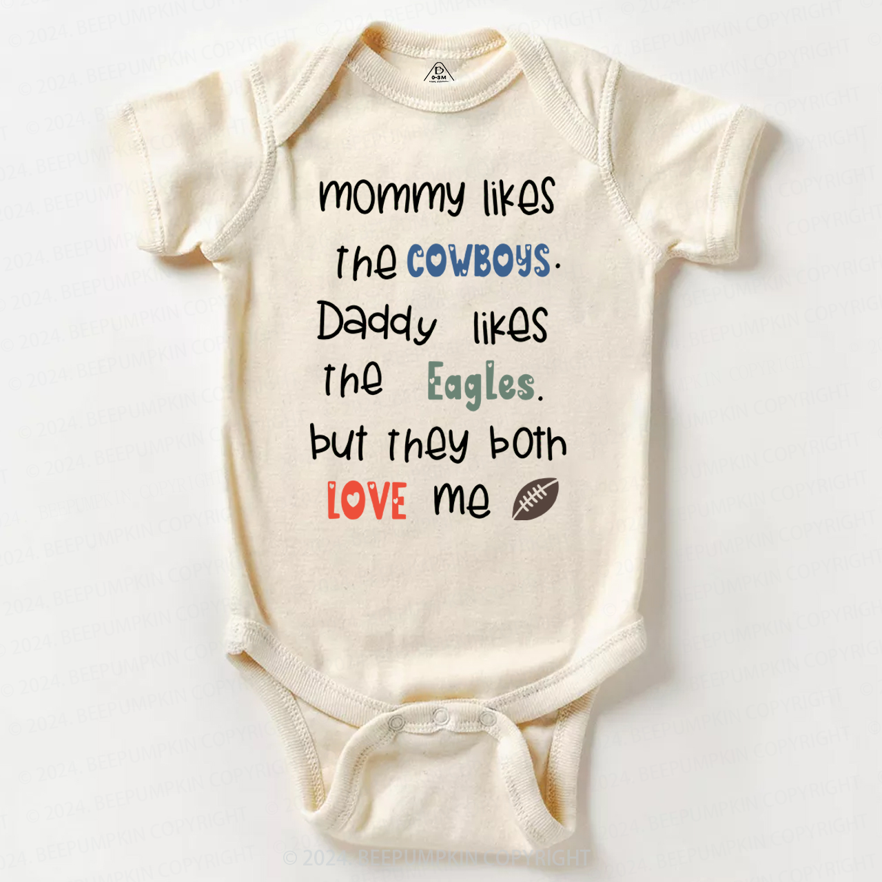 Personalized Football Rival Family Bodysuit Beepumpkin