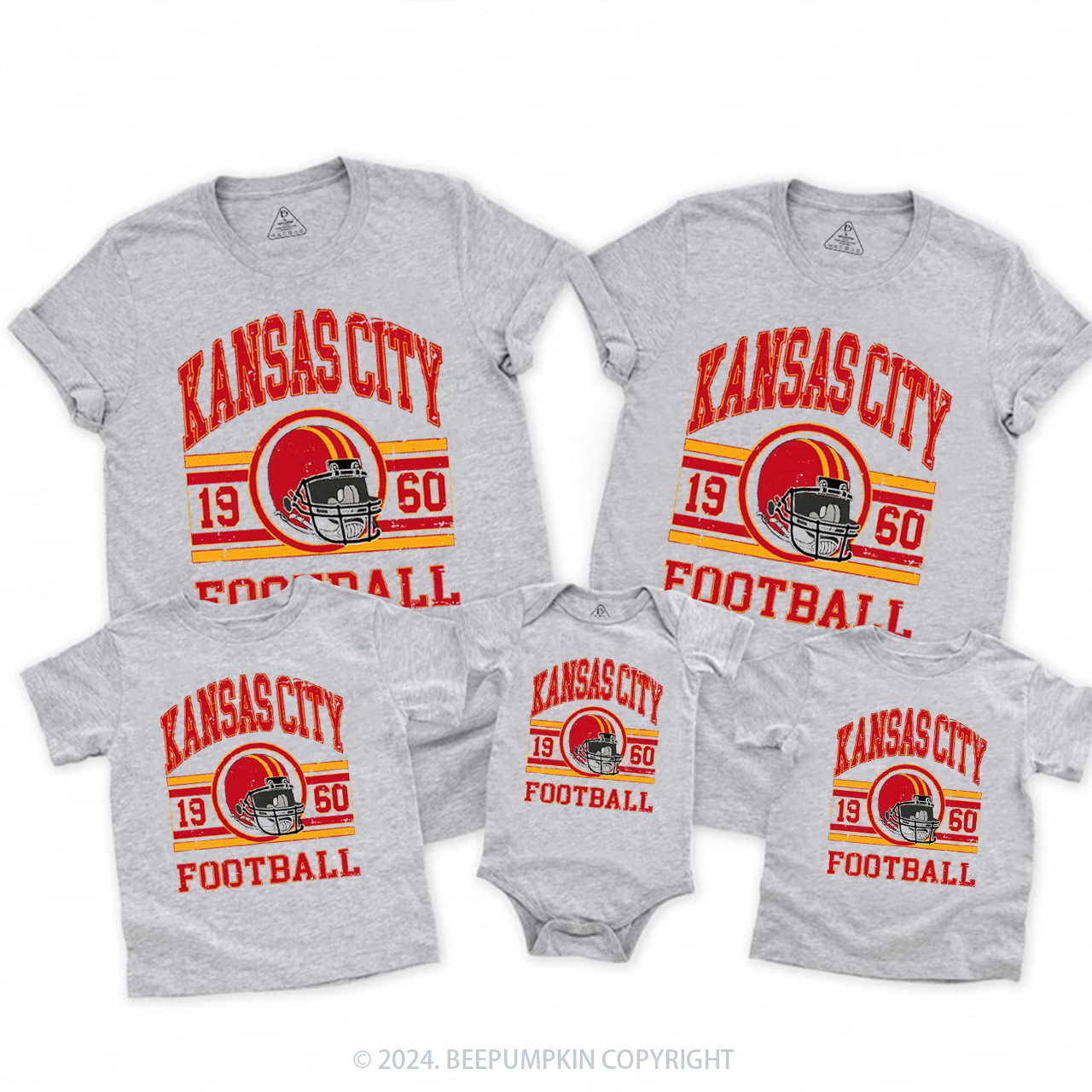 Vintage KC Fan Family Matching Tees Beepumpkin