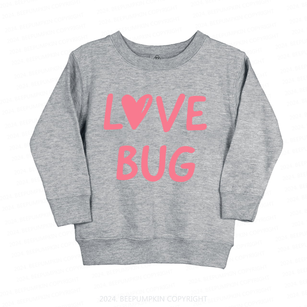 Love Bug Valentine's Day Kids Sweatshirt