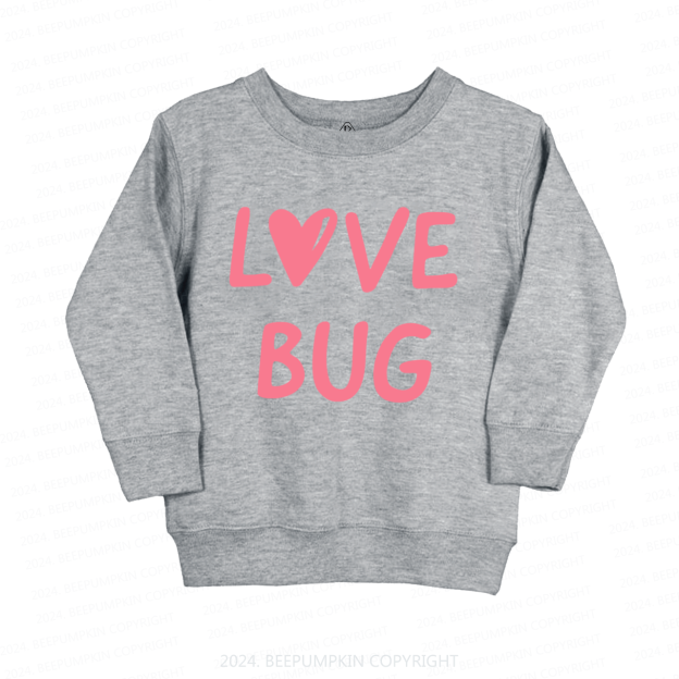 Love Bug Valentine's Day Kids Sweatshirt