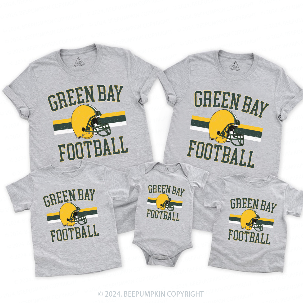 Retro Game Day Family Matching Tees Beepumpkin