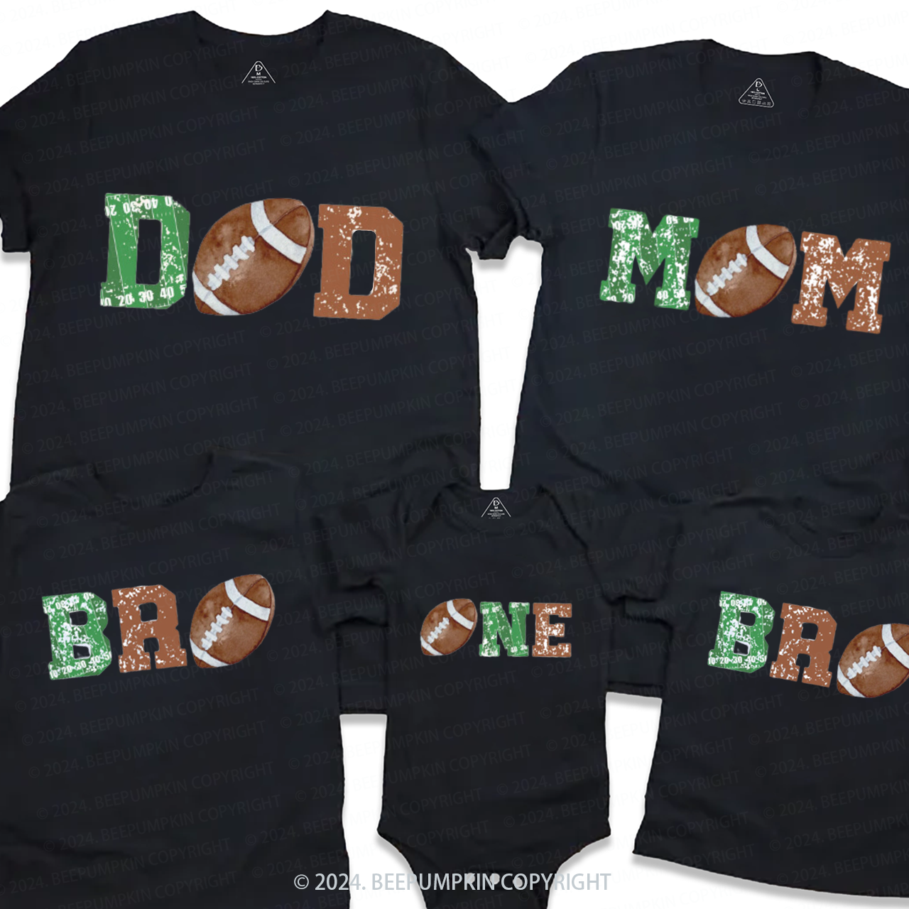 1st Year Down Birthday Family Matching Tees Beepumpkin