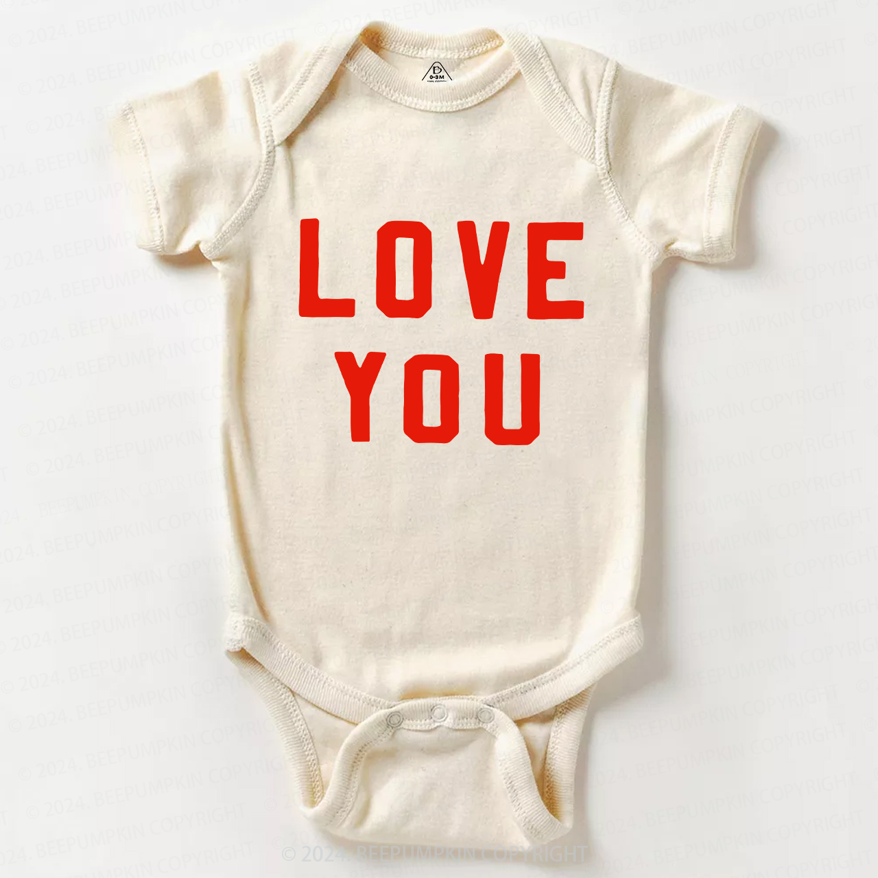 Love You Valentine Bodysuit For Baby
