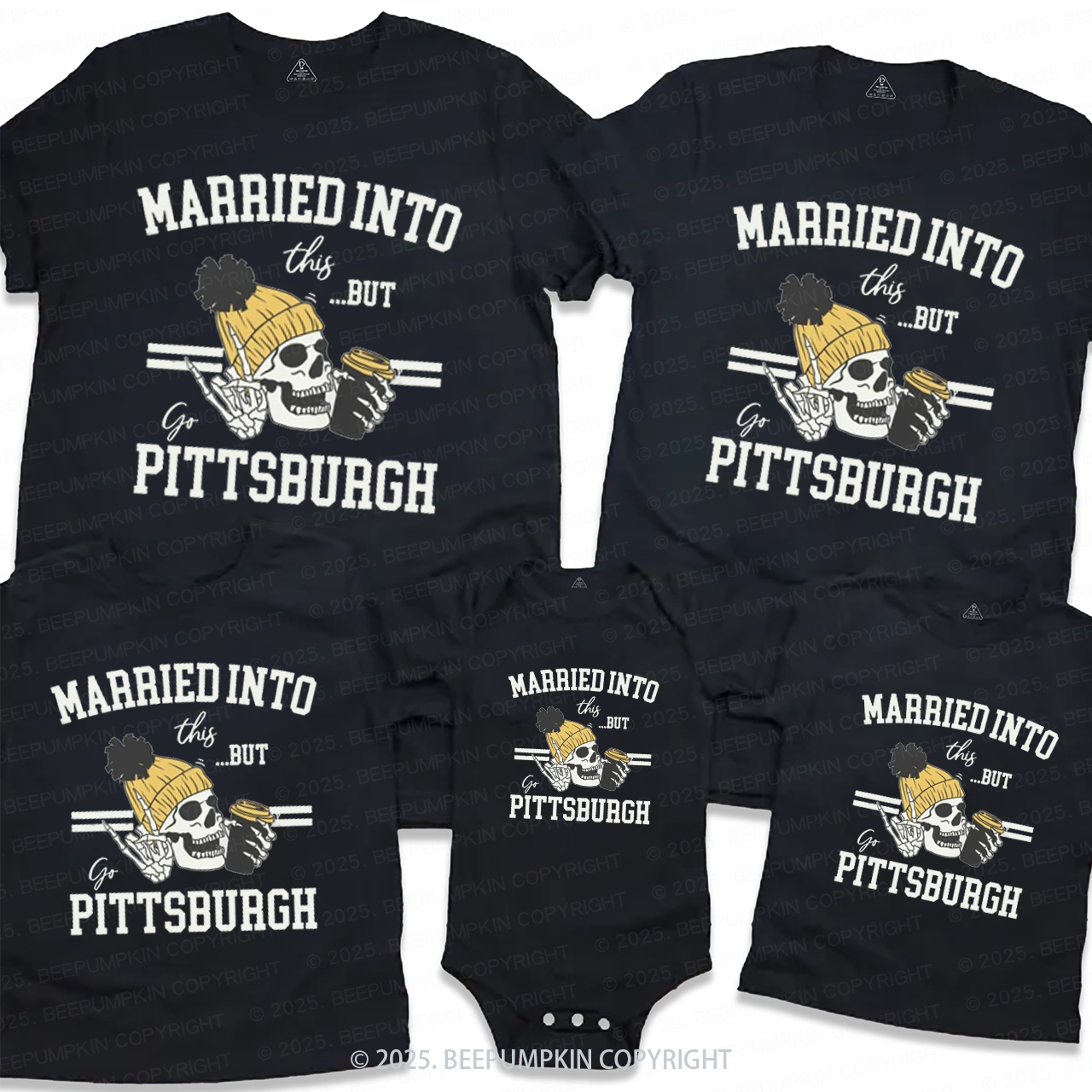 Married Into Game Day Family Matching Tees Beepumpkin