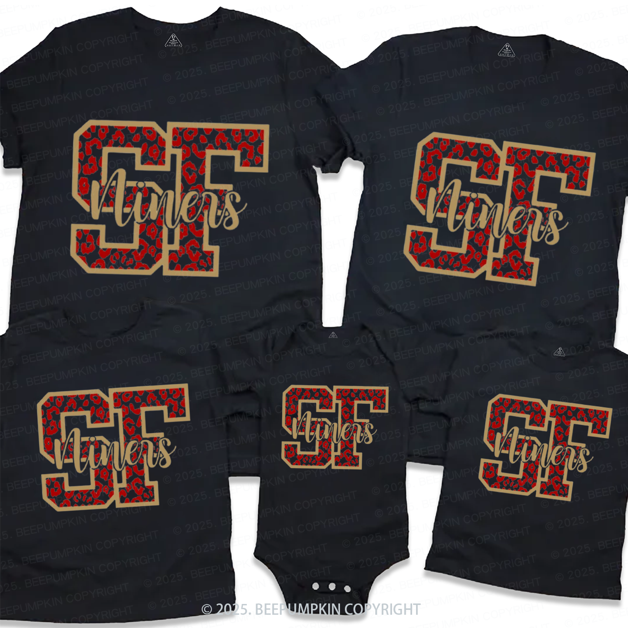 49ers Football Fan Family Matching Tees Beepumpkin