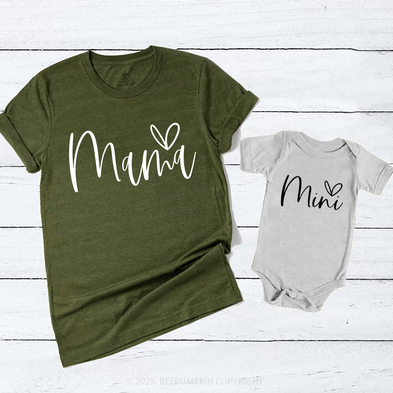 Mama Mini Heart Mom&Me Shirt