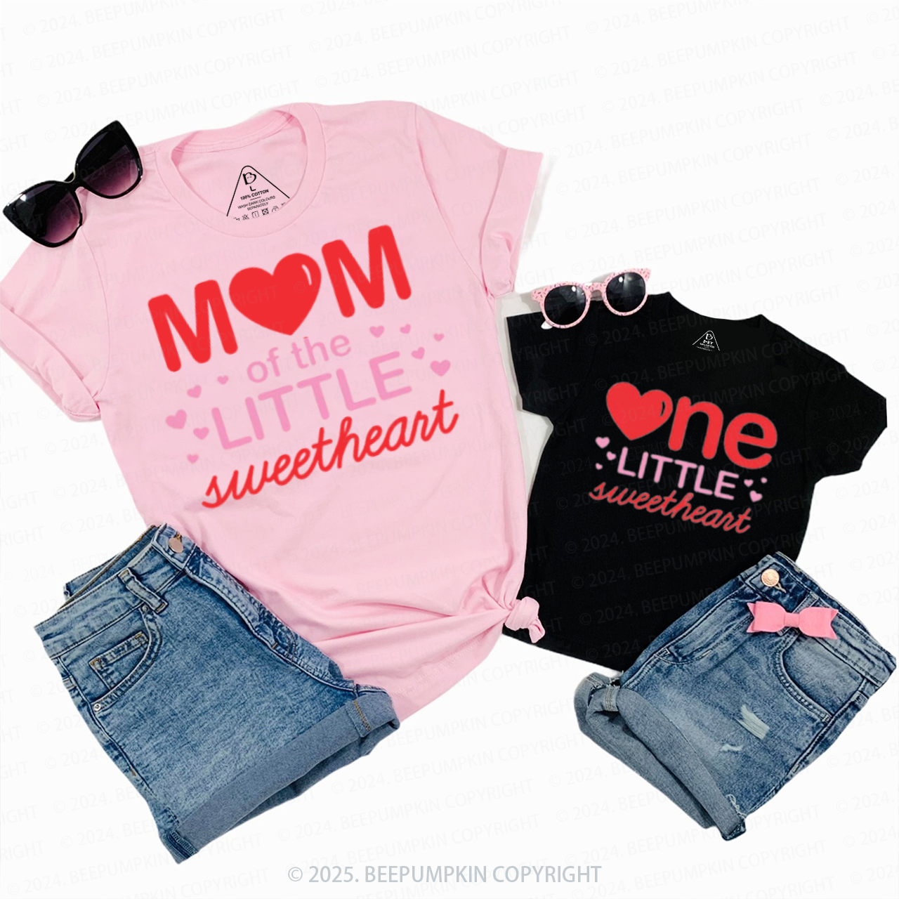 Valentine Heart First Birthday Family Matching Valentine's Shirts