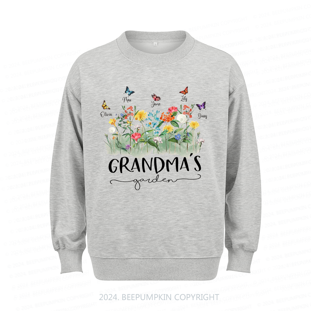 Personalized Birth Flowers Shirt With Kids Names Sweatshirt