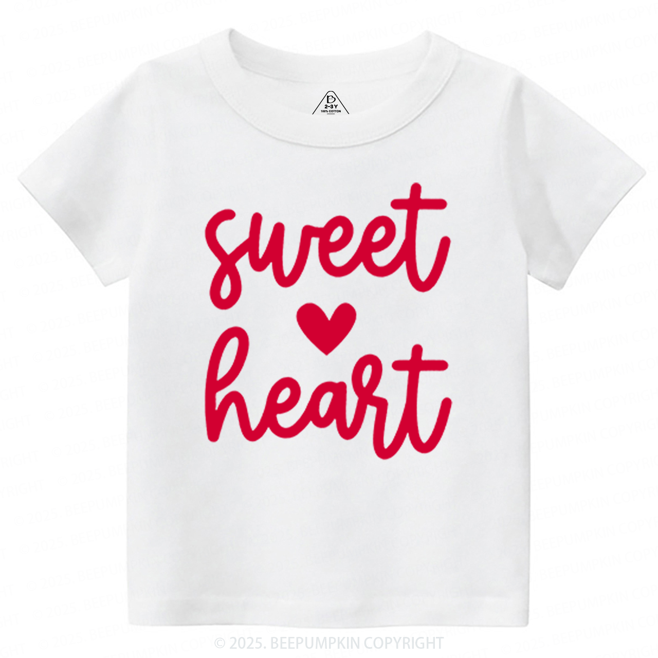 Sweatheart Valentines Day Toddler&Kids Tees Beepumpkin