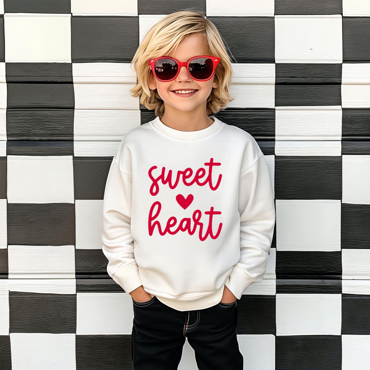 Sweatheart Valentines Day Kids Sweatshirt