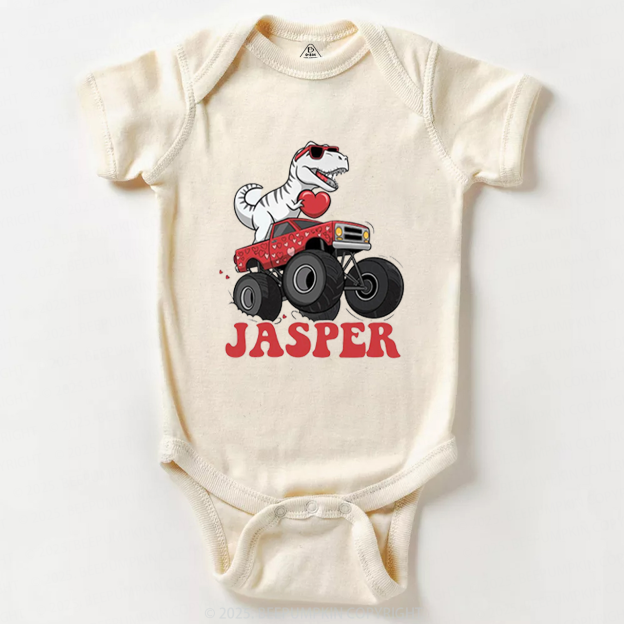 Dinosaur Valentines Bodysuit Beepumpkin