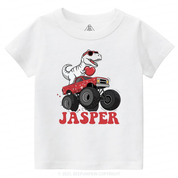 Dinosaur Valentines Toddler&Kids Tees Beepumpkin