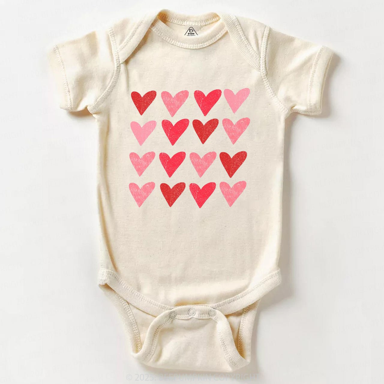 Heart Valentine's Day Bodysuit Beepumpkin