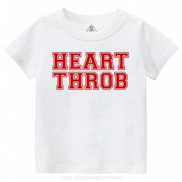 Heart Throb Valentine's Day Toddler&Kid's Tees Beepumpkin 2