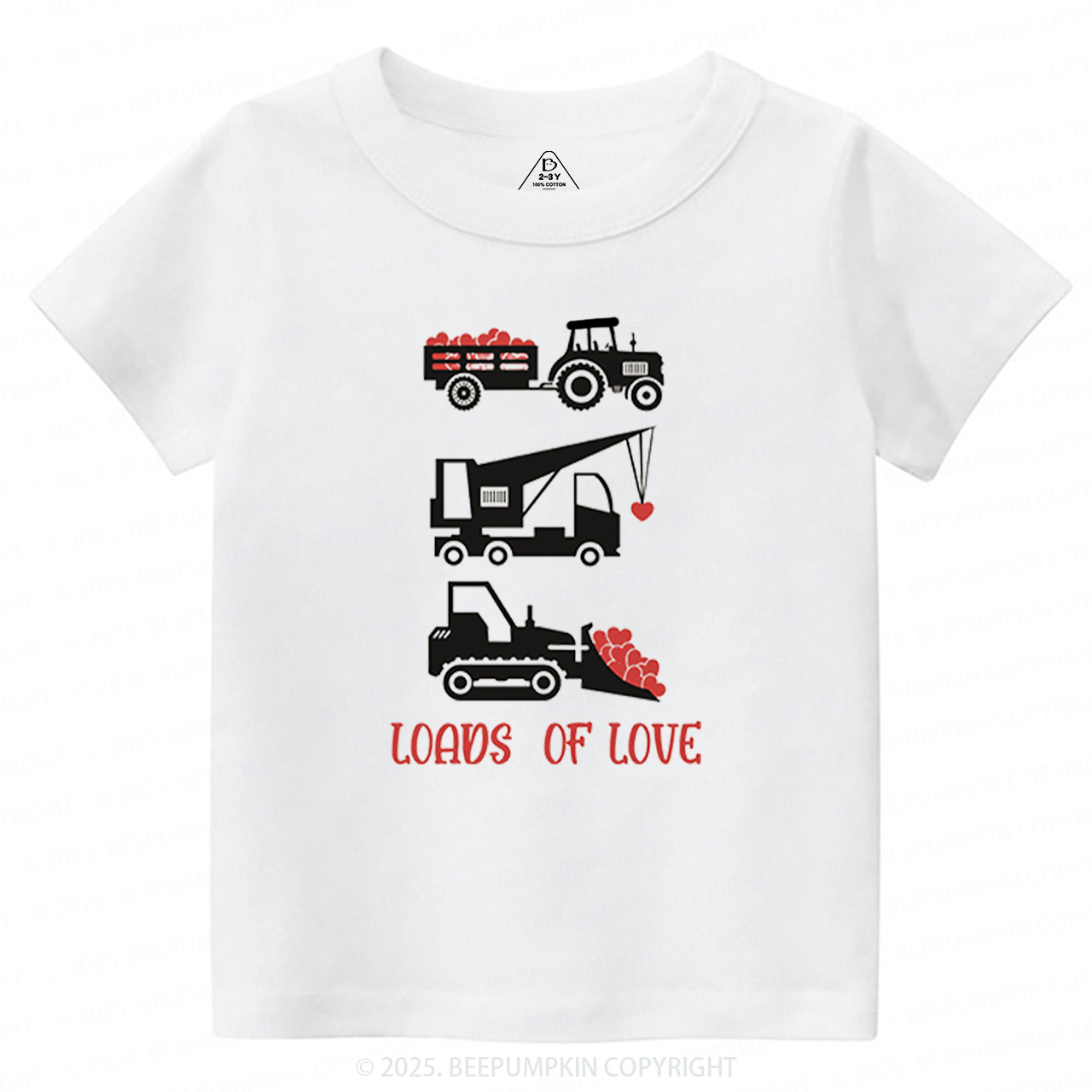 Loads of Love Valentine's Day Toddler&Kid's Tees Beepumpkin 2