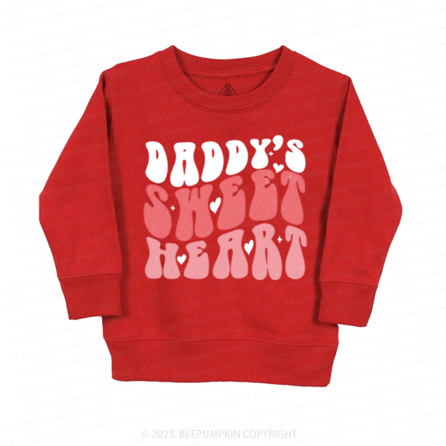 Daddy's Sweet Heart Valentine's Day Kid's Sweatshirt