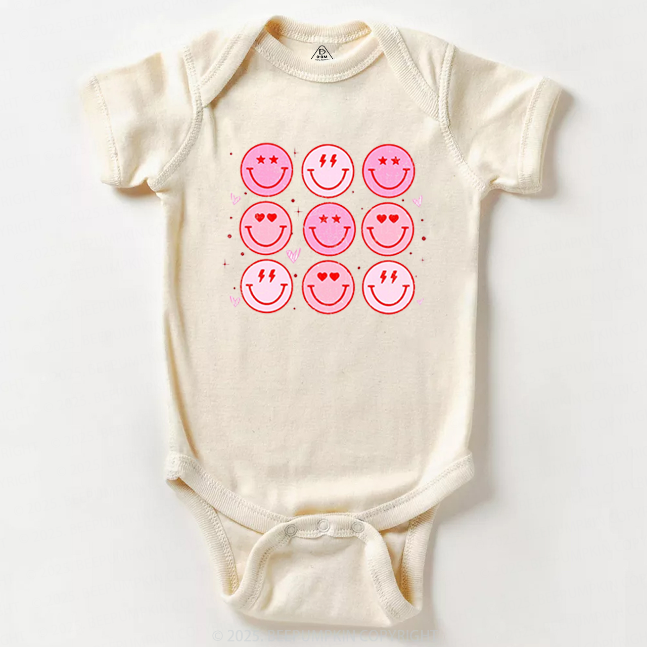 Groovy Heart Valentine's Day Bodysuit Beepumpkin