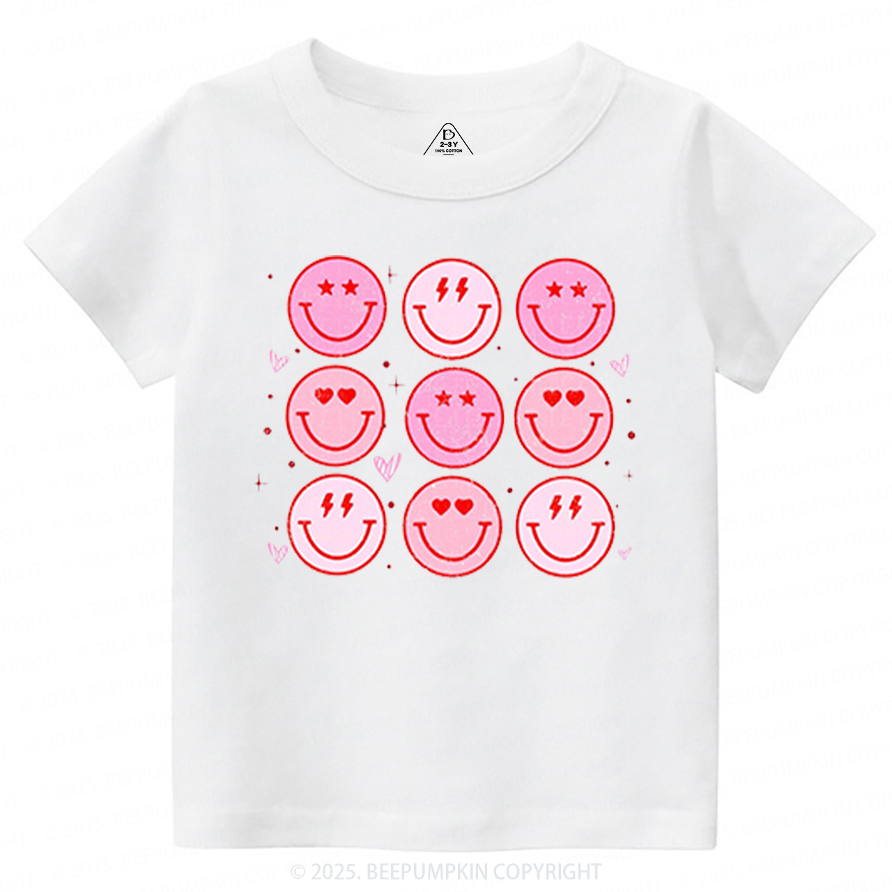 Groovy Heart Valentine's Day Toddler&Kid's Tees Beepumpkin