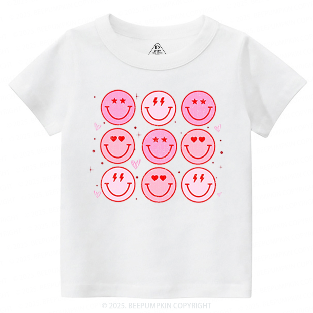 Groovy Heart Valentine's Day Toddler&Kid's Tees Beepumpkin