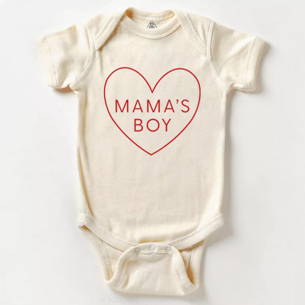 Mama's Boy Valentine's Day Bodysuit Beepumpkin