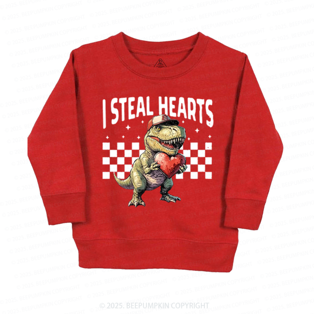 I Steal Hearts Valentine's Day Kid's Sweatshirt