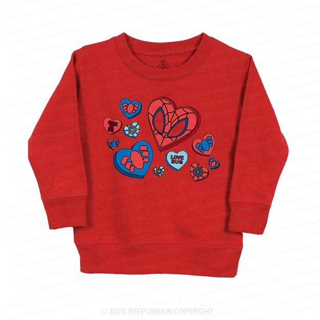 Superhero Valentine's Day Kid's Sweatshirt