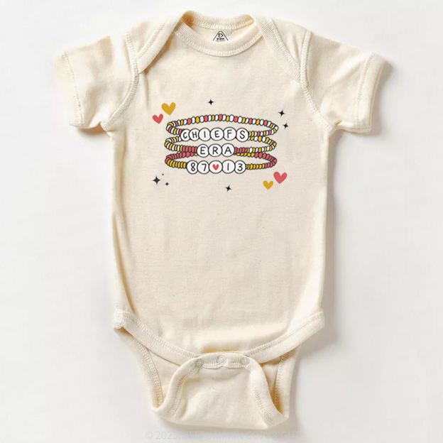 Cute Friendship Bracelets Football Bodysuit Beepumpkin 