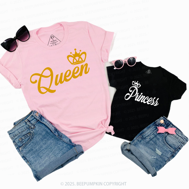King&Queen Fancy Valentine Family Matching Shirts