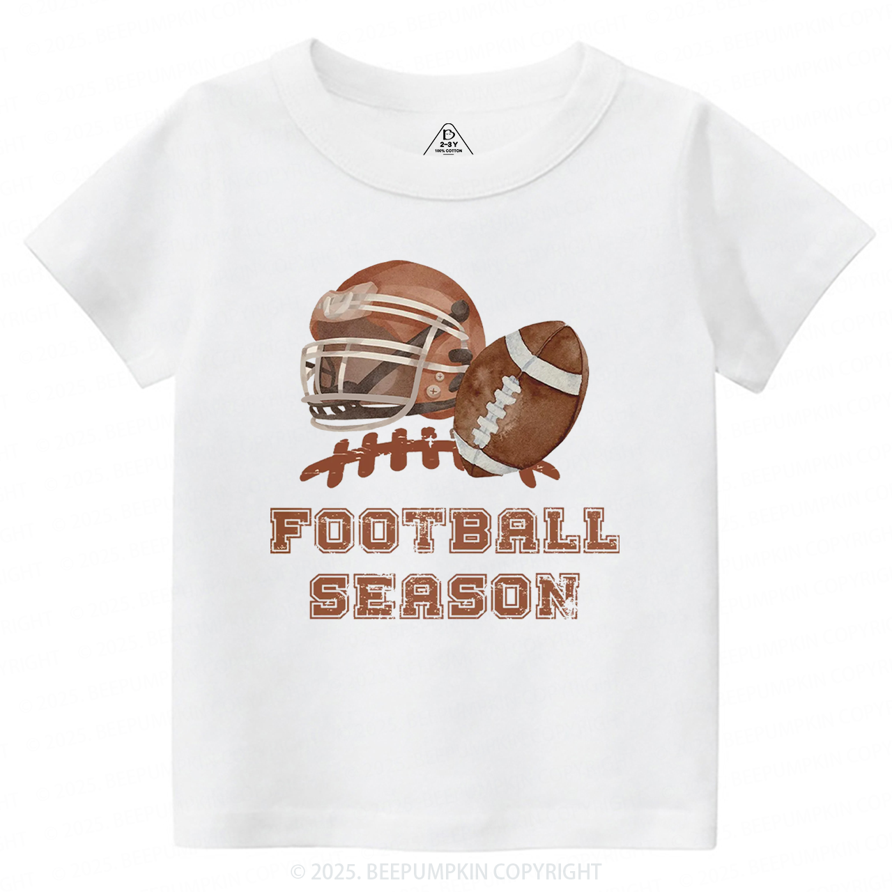Football Season Toddler&Kid's Tees Beepumpkin