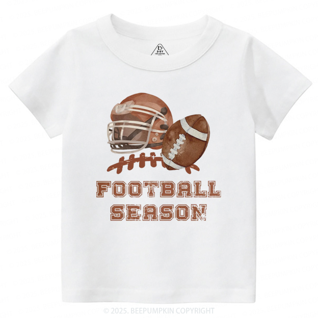 Football Season Toddler&Kid's Tees Beepumpkin
