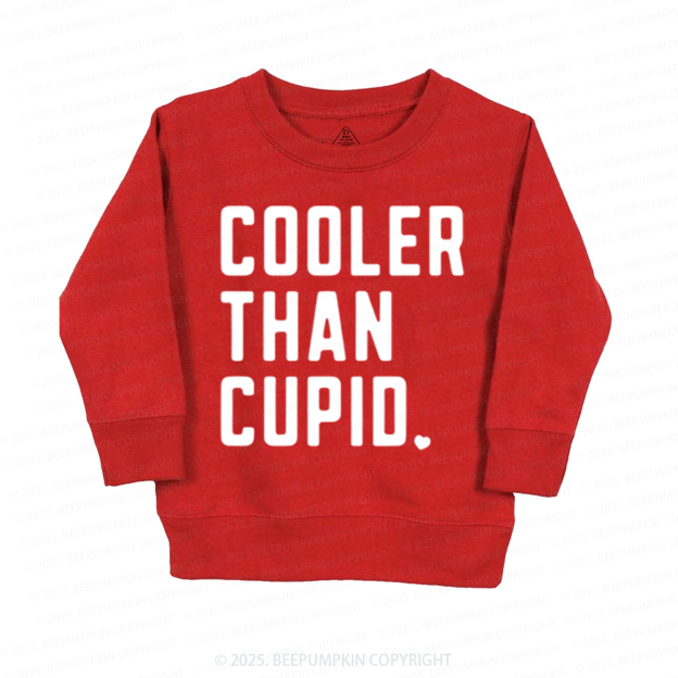 Cooler Than Cupid Valentine's Day Kid's Sweatshirt