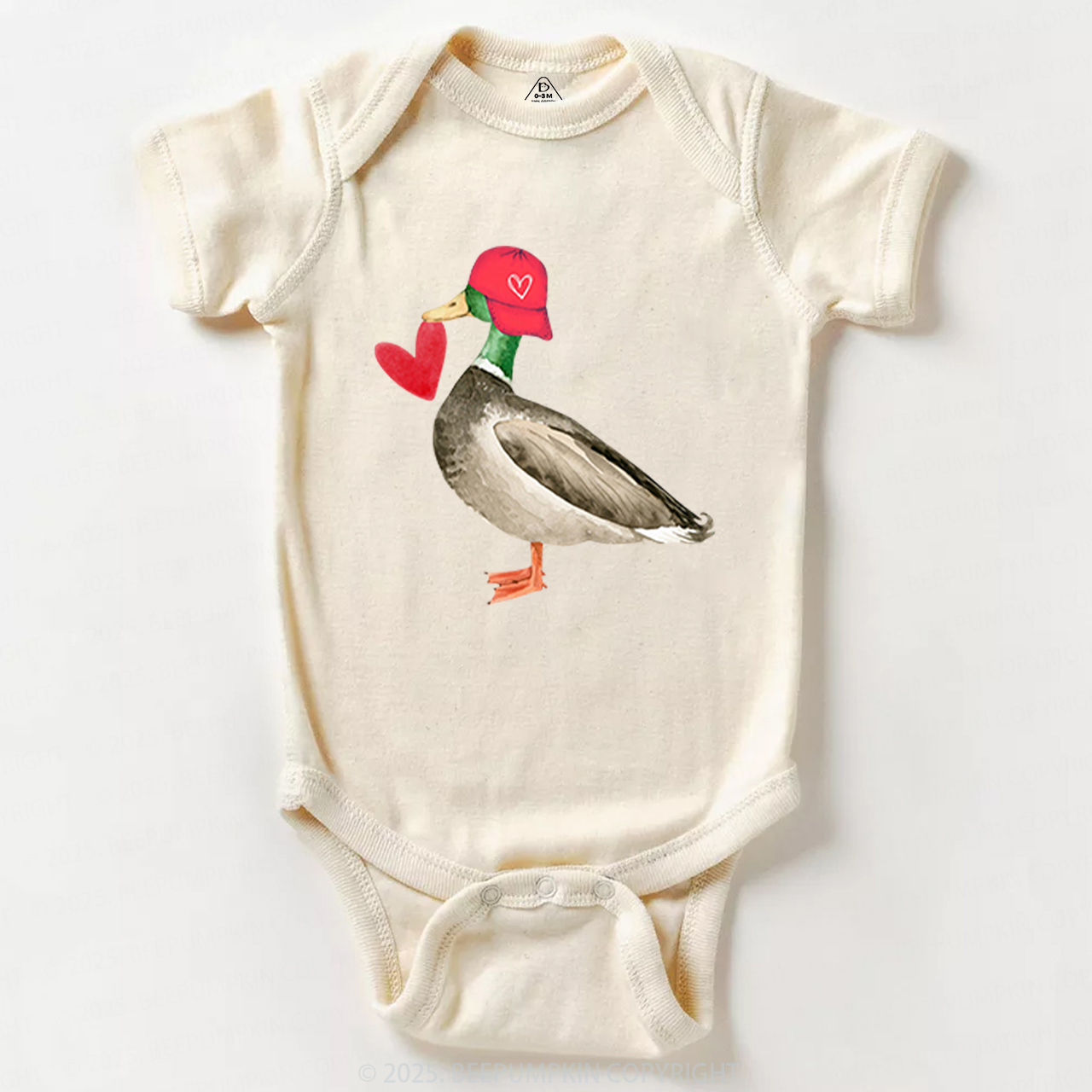 Love Duck Valentine's Day Bodysuit Beepumpkin