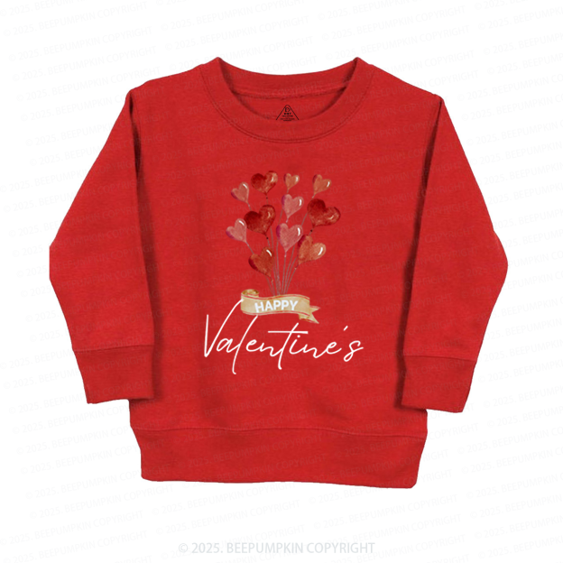 Red Hearts Valentine's Day Kid's Sweatshirt