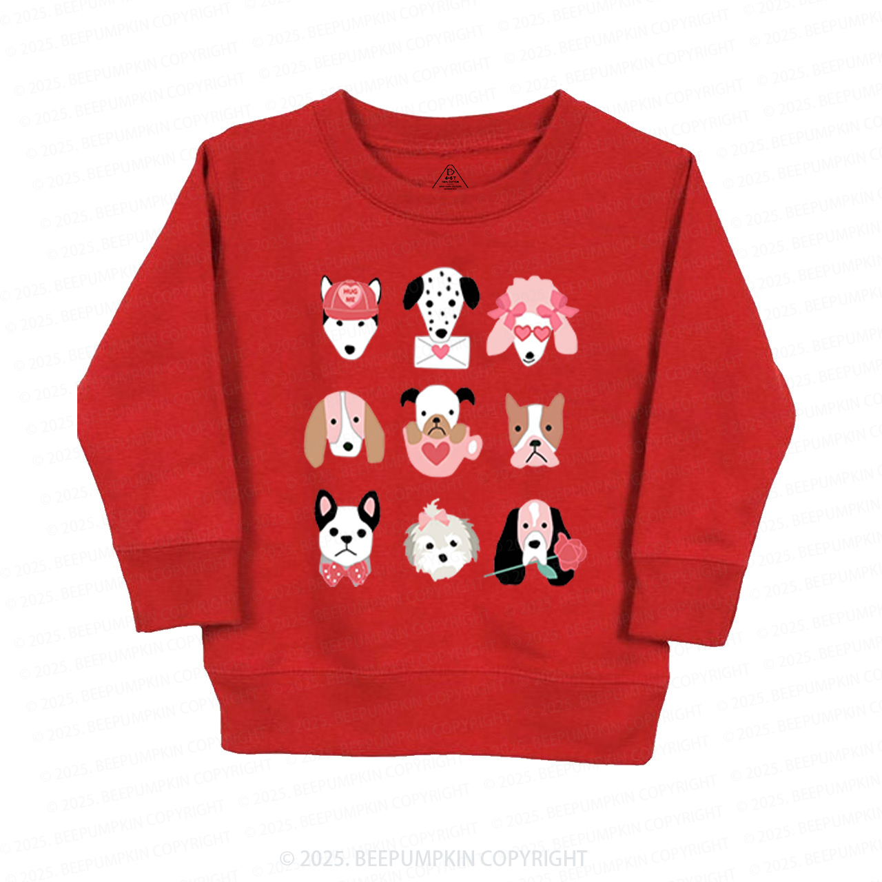 Dog Family Valentine's Day Kid's Sweatshirt