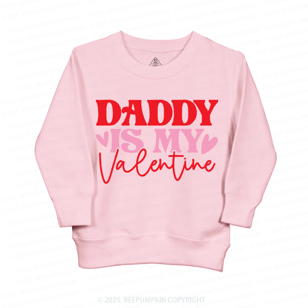 Daddy Is My Valentine Valentine's Day Kid's Sweatshirt