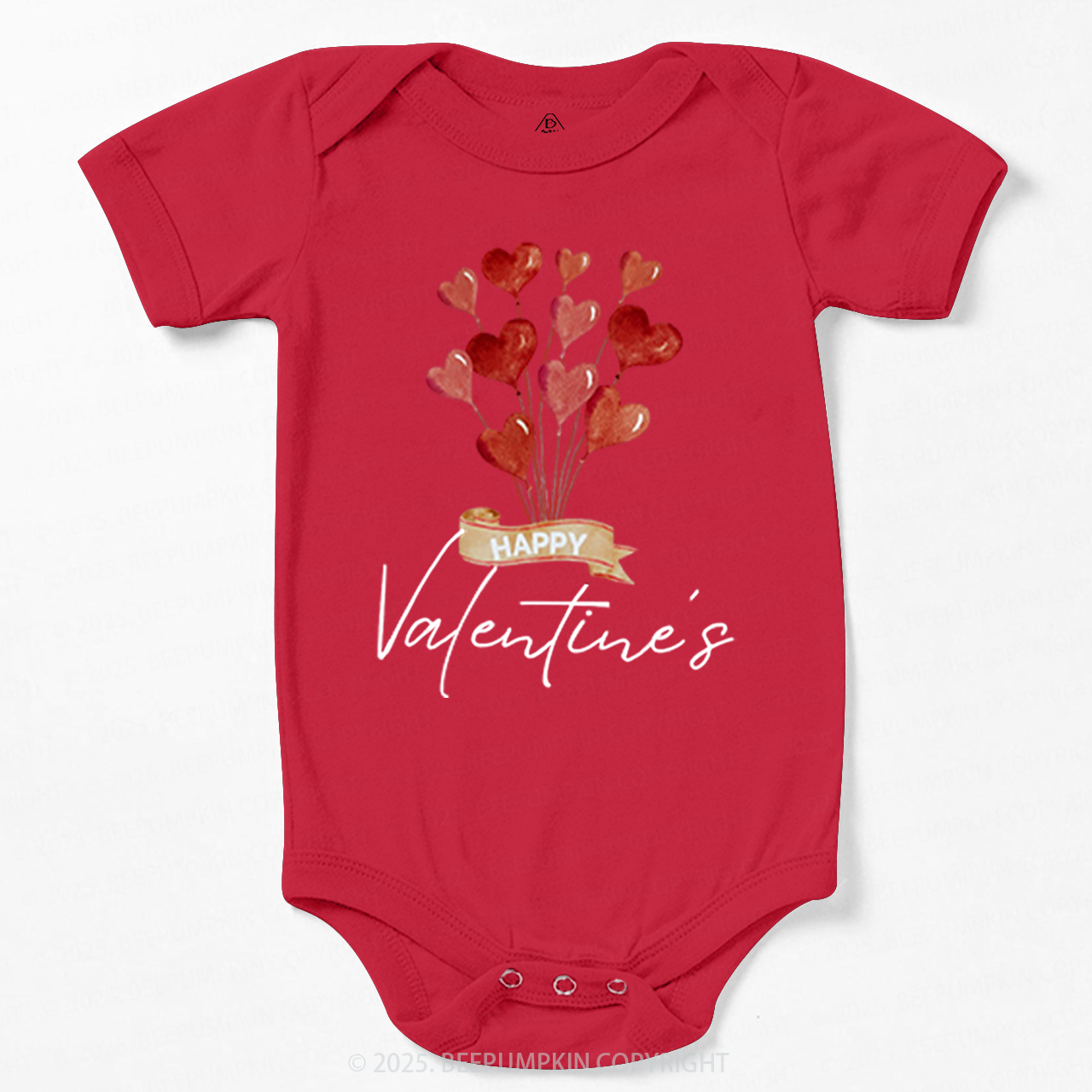 Red Hearts Valentine's Day Bodysuit Beepumpkin