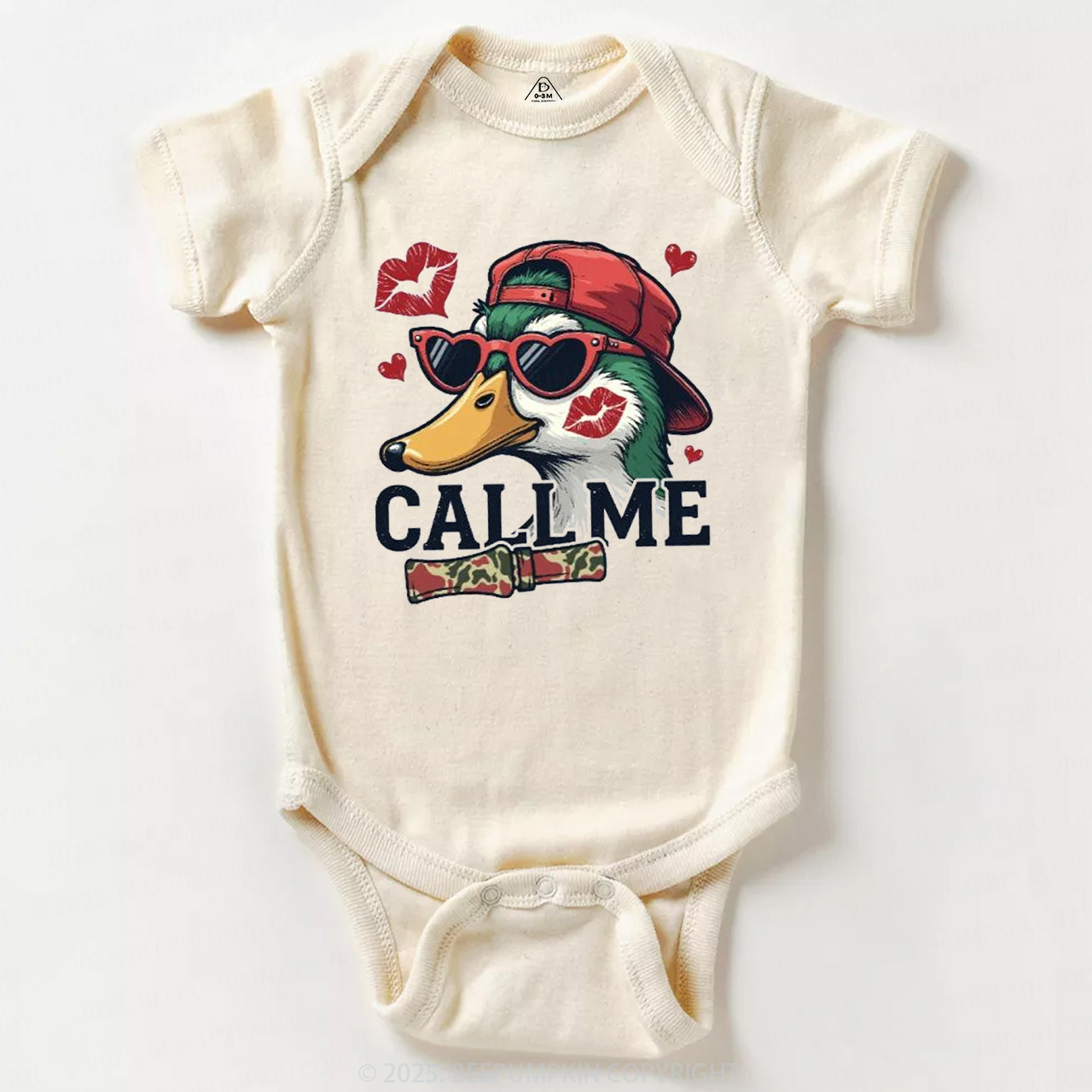 Duck Hunting Valentine's Day Bodysuit Beepumpkin