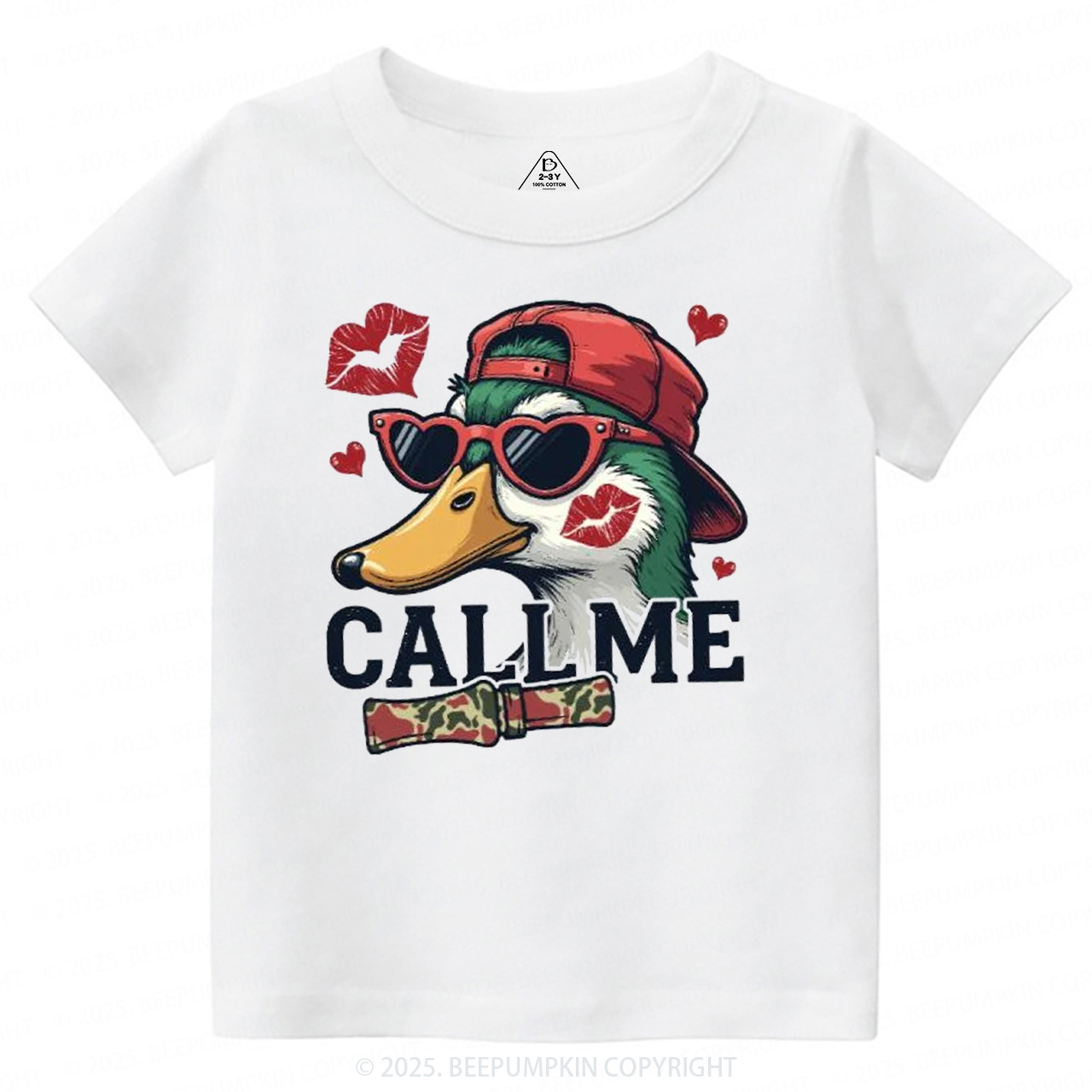 Duck Hunting Valentine's Day Toddler&Kid's Tees Beepumpkin