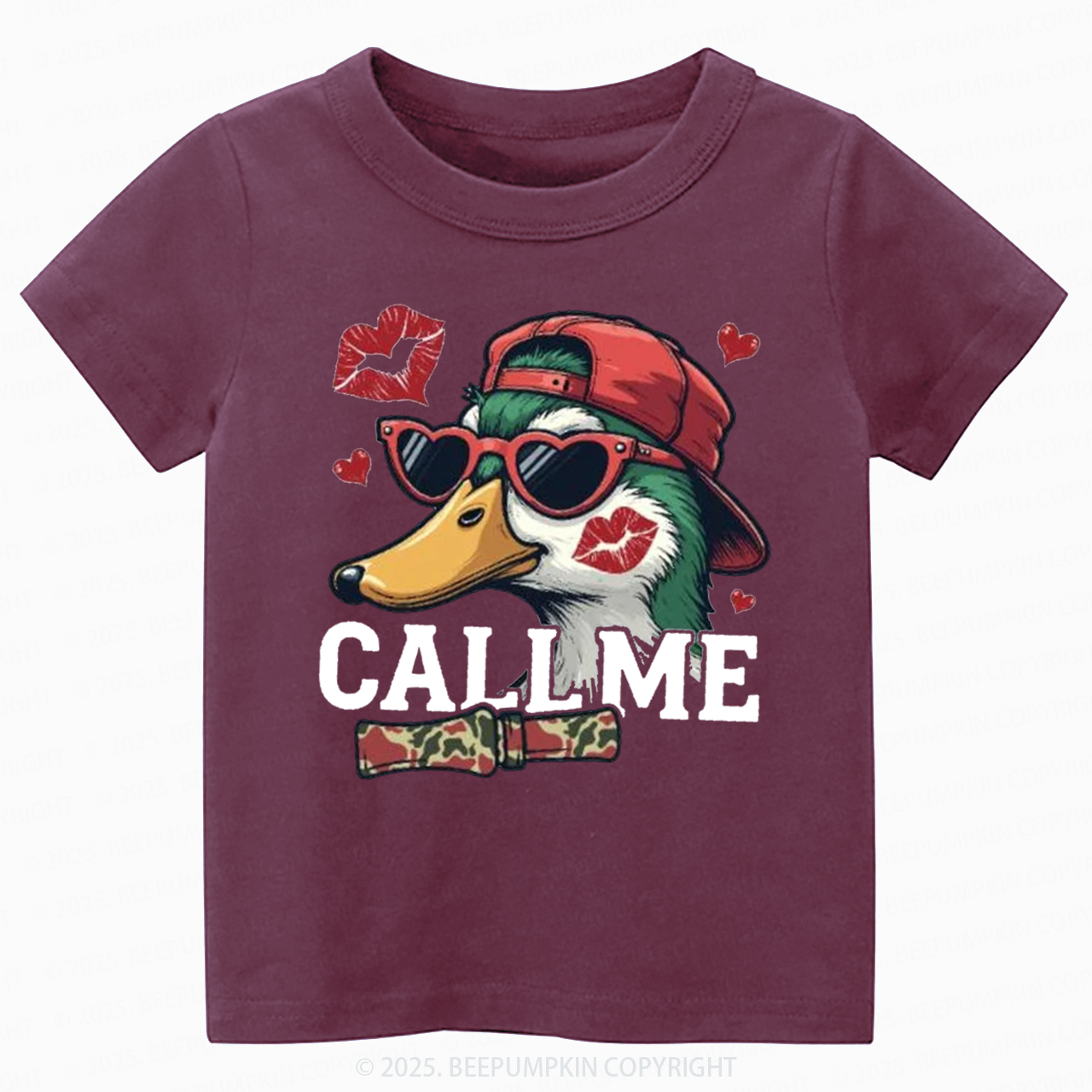Duck Hunting Valentine's Day Toddler&Kid's Tees Beepumpkin