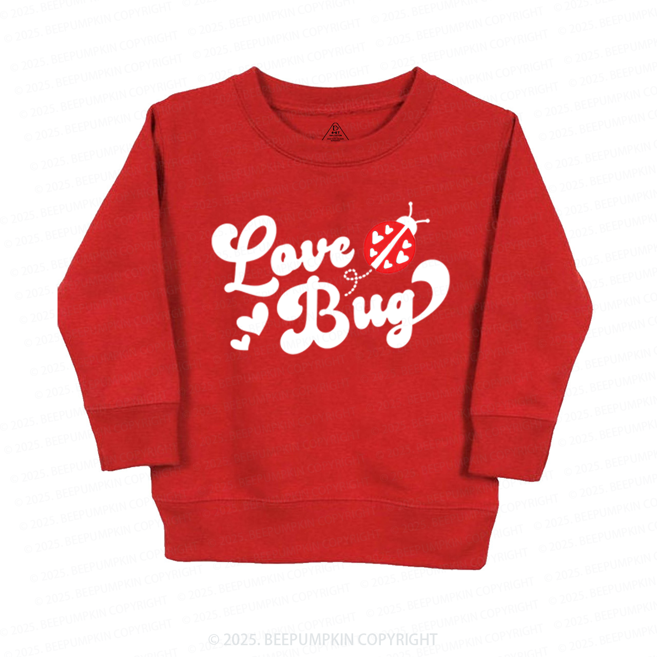 Love Bug Valentine's Day Kid's Sweatshirt
